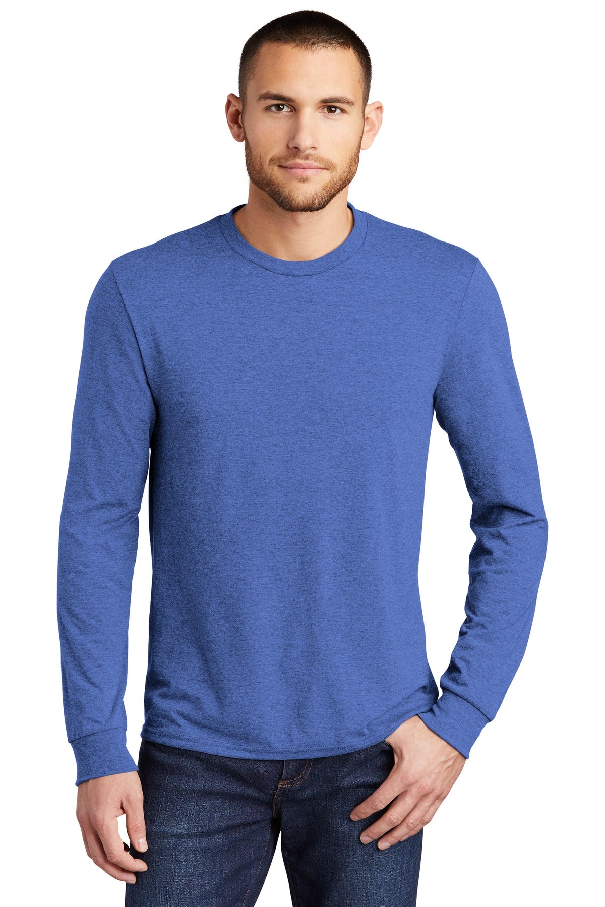 District® Perfect Tri® Long Sleeve Tee - Royal Frost - XS
