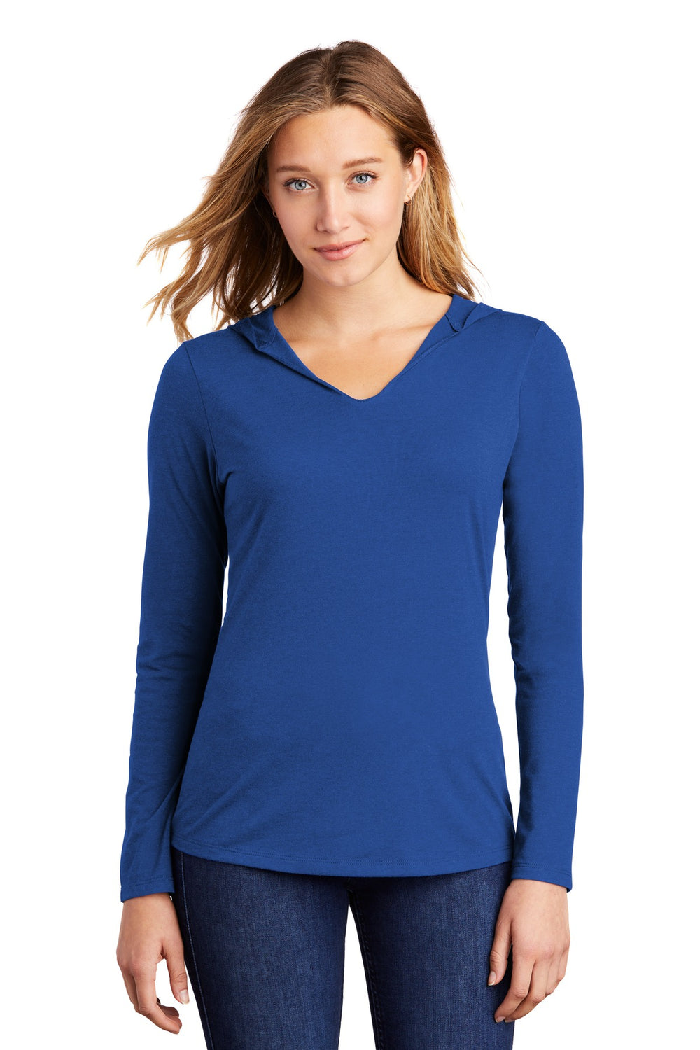 District ® Women’s Perfect Tri ® Long Sleeve Hoodie - Deep Royal - XS