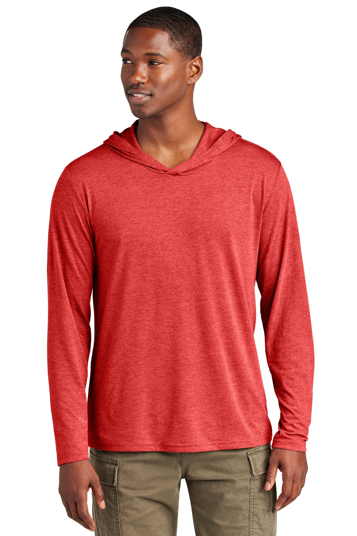 District® Perfect Tri® Long Sleeve Hoodie - Red Frost - 2XL