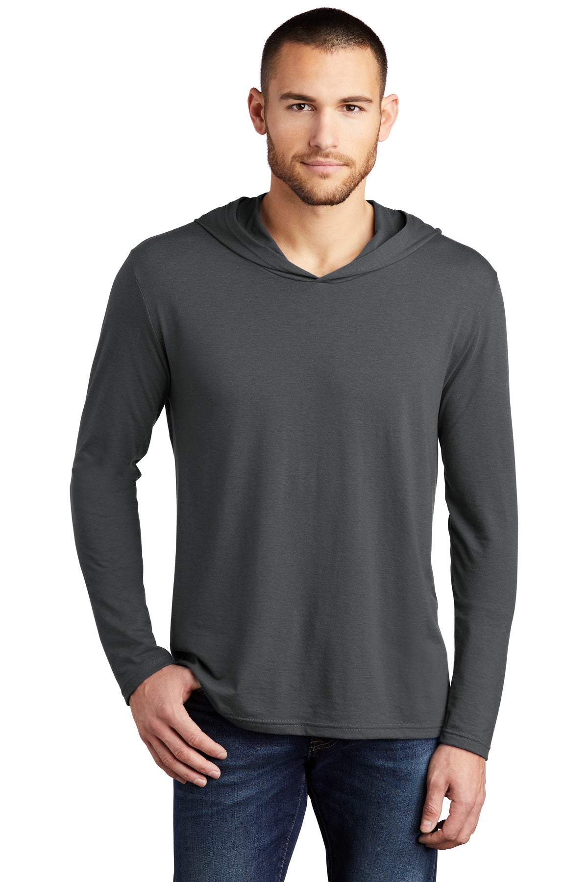 District® Perfect Tri® Long Sleeve Hoodie - Charcoal - XS