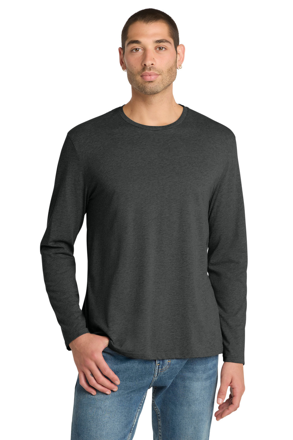 District ® Perfect Weight ® Long Sleeve Tee - Heathered Charcoal - 2XL