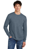 District® Perfect Blend® CVC Long Sleeve Tee - Heathered Navy - XS