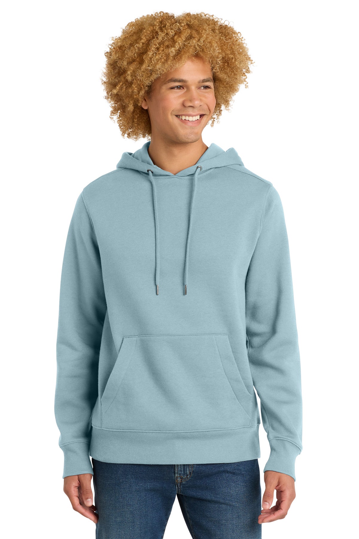 District® Perfect Weight® Fleece Hoodie - Blue Fog - 2XL