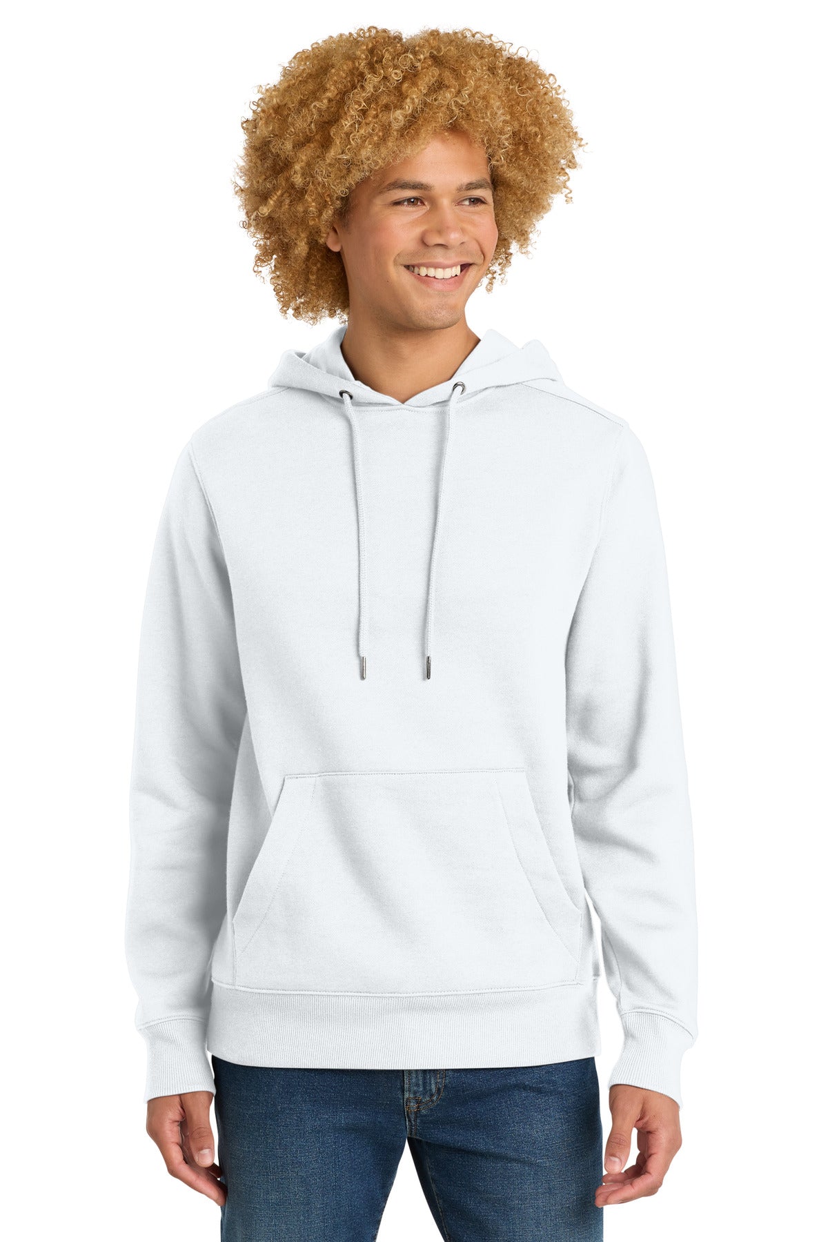 District® Perfect Weight® Fleece Hoodie - Bright White - 2XL