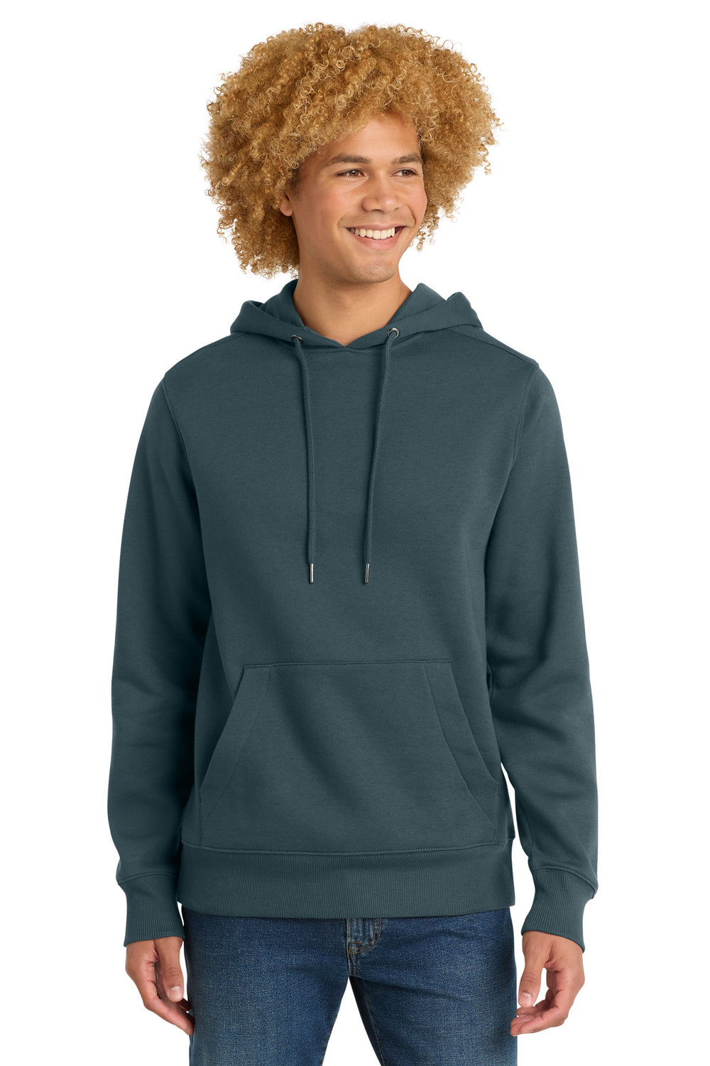 District® Perfect Weight® Fleece Hoodie - Deep Steel Blue - 2XL