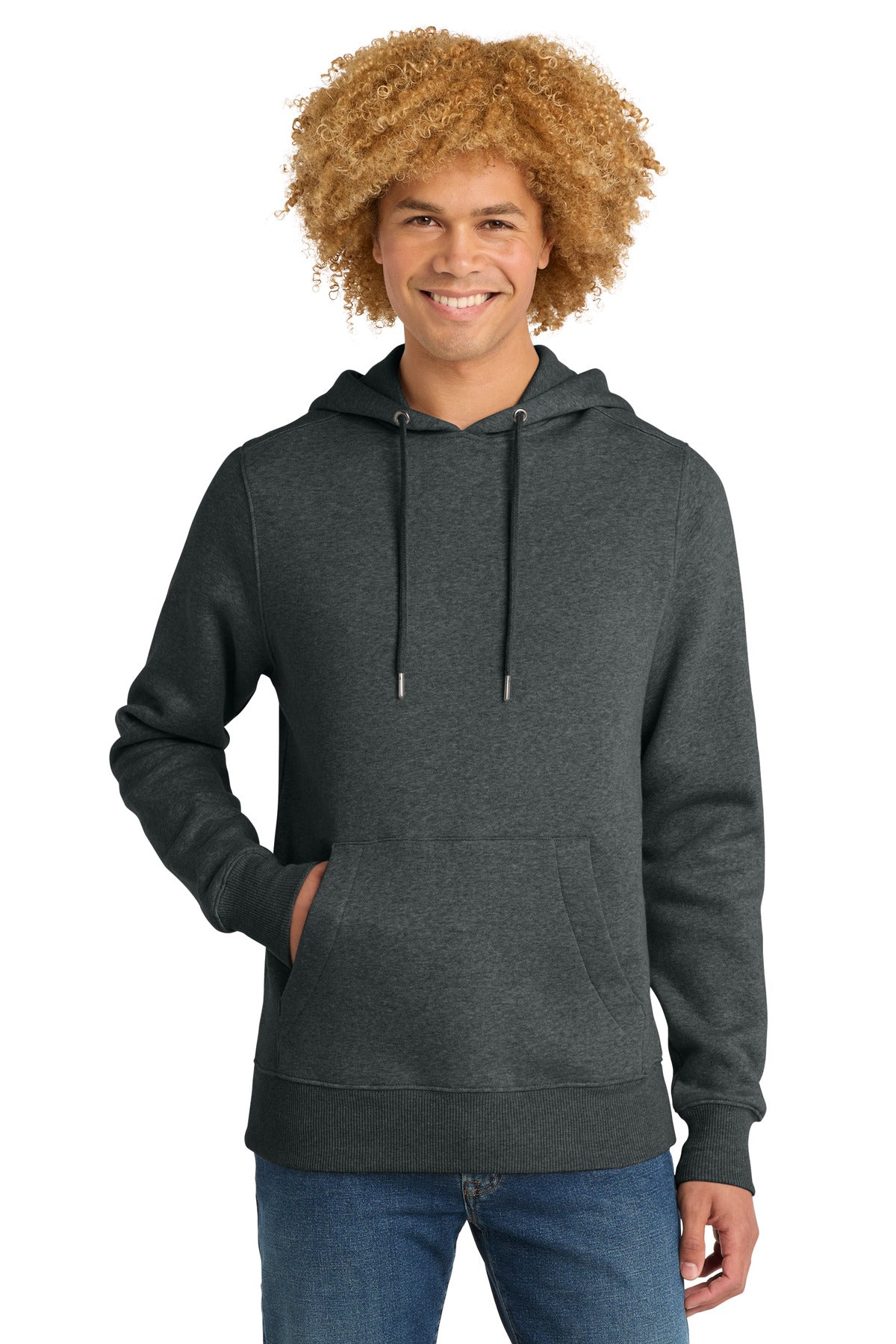 District® Perfect Weight® Fleece Hoodie - Heathered Charcoal - 2XL