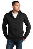 District® Perfect Weight® Fleece Full-Zip Hoodie - Jet Black - XS