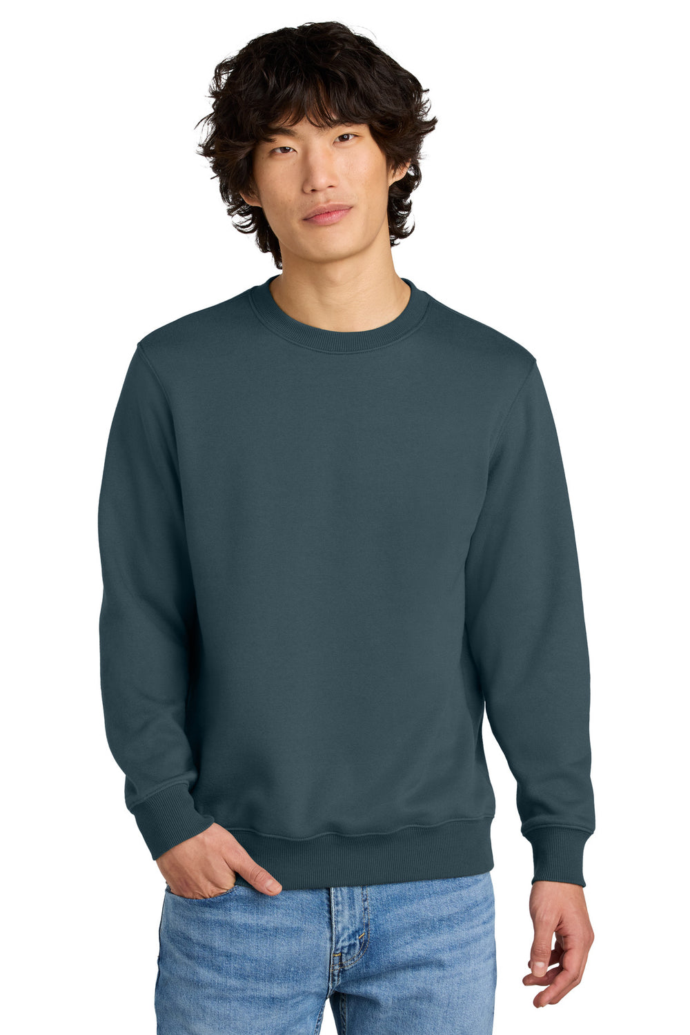 District® Perfect Weight® Fleece Crew - Deep Steel Blue - XS