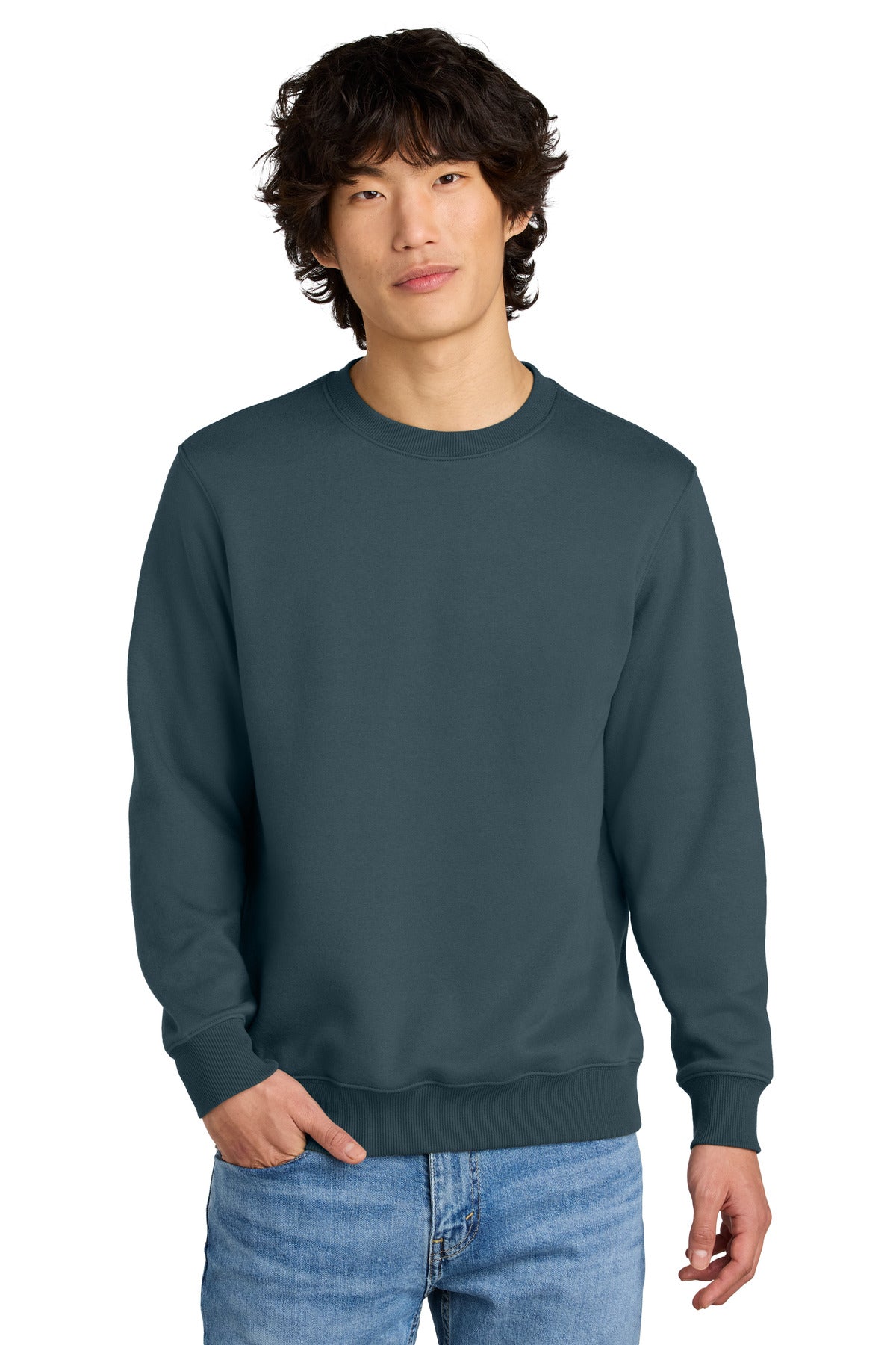 District® Perfect Weight® Fleece Crew - Deep Steel Blue - XS
