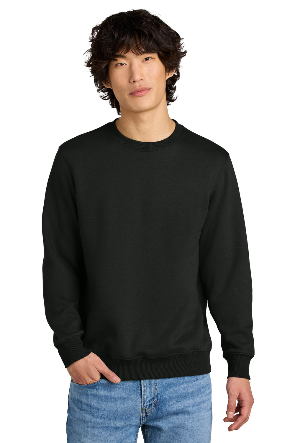 District® Perfect Weight® Fleece Crew - Jet Black - XS