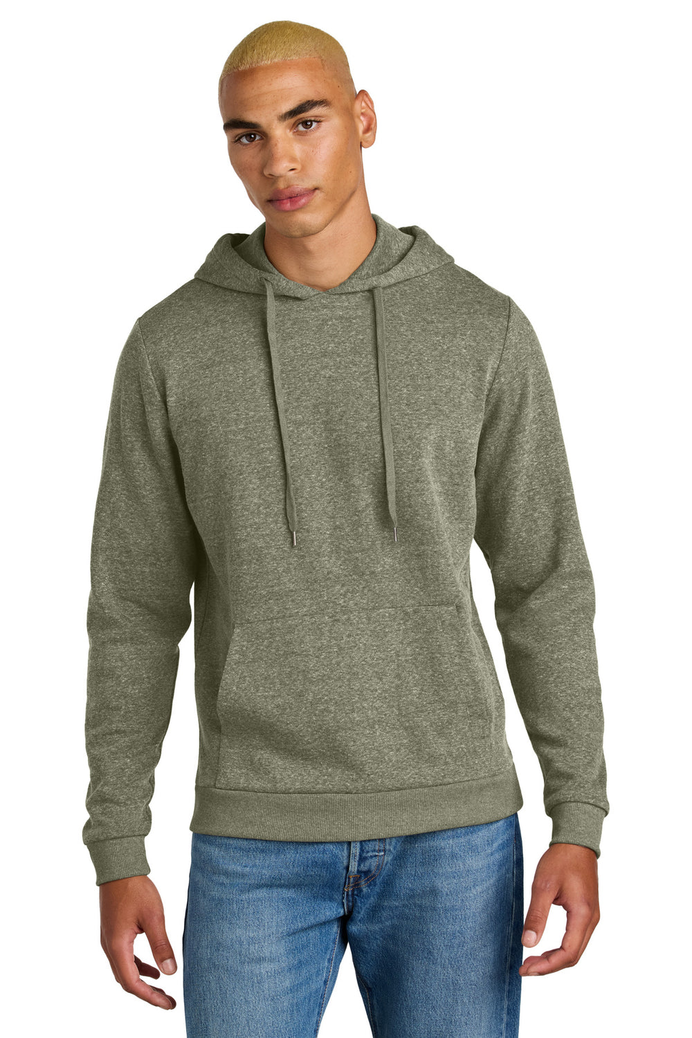 District® Perfect Tri® Fleece Pullover Hoodie - Military Green Frost - XS