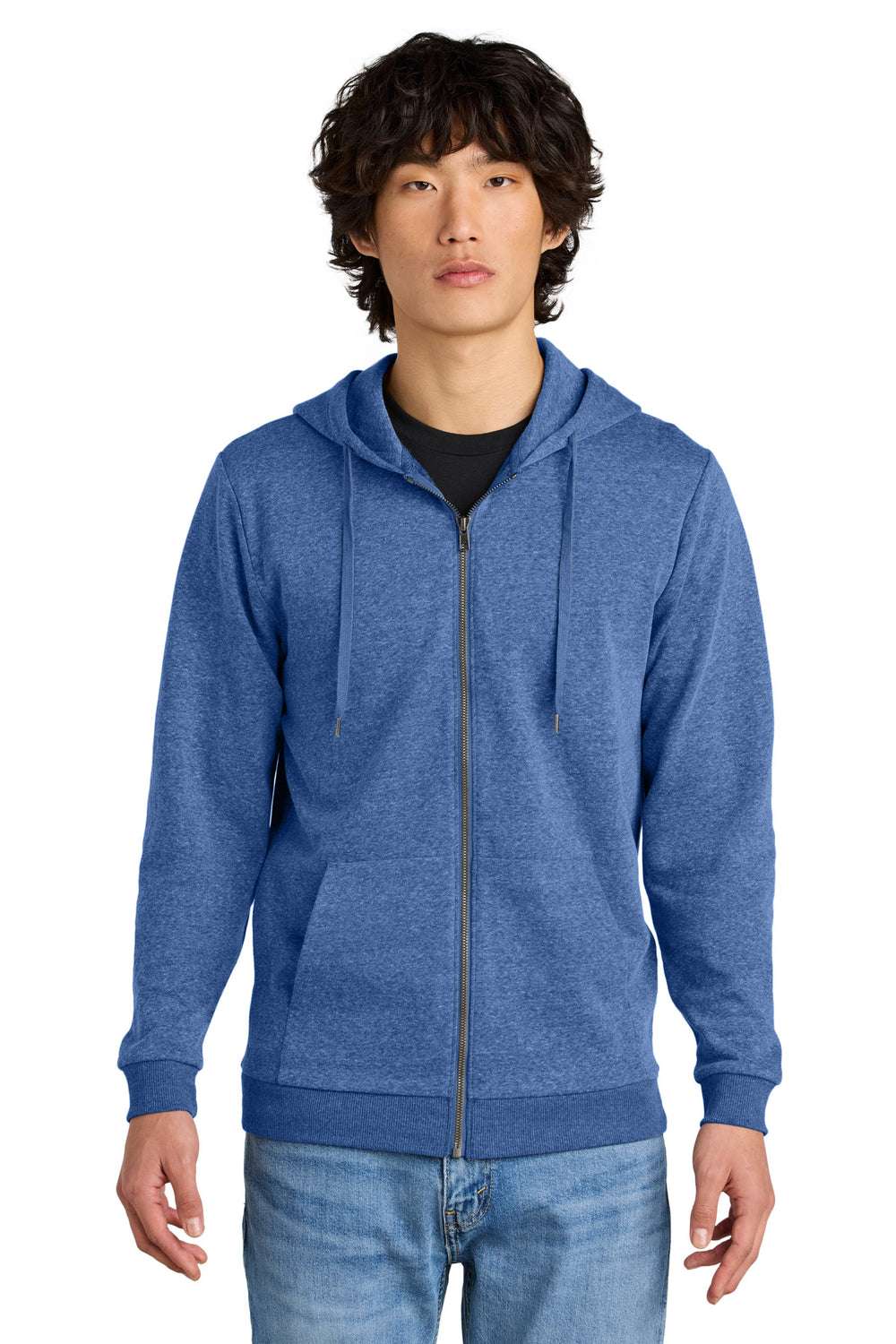District® Perfect Tri® Fleece Full-Zip Hoodie - Royal Frost - XS