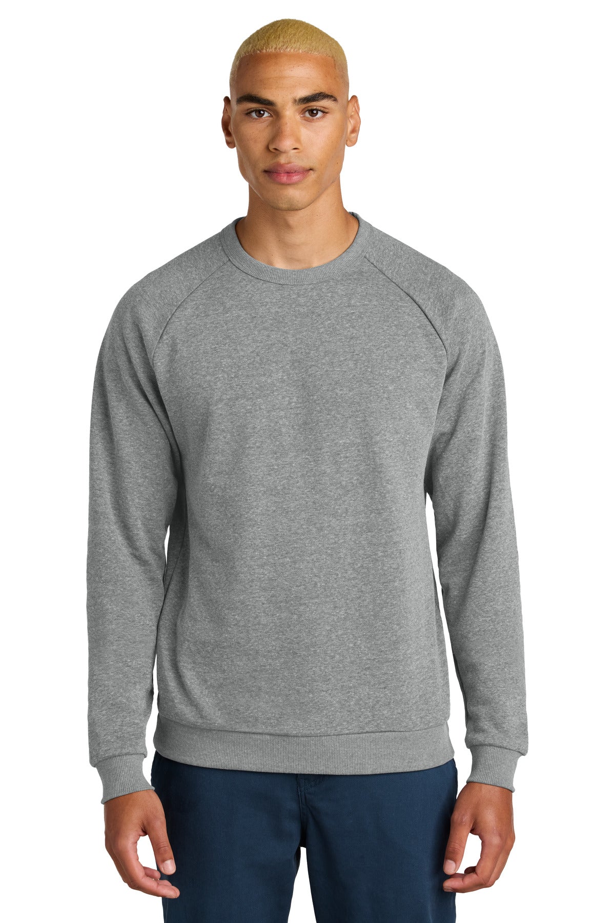 District® Perfect Tri® Fleece Crewneck Sweatshirt - Grey Frost - XS