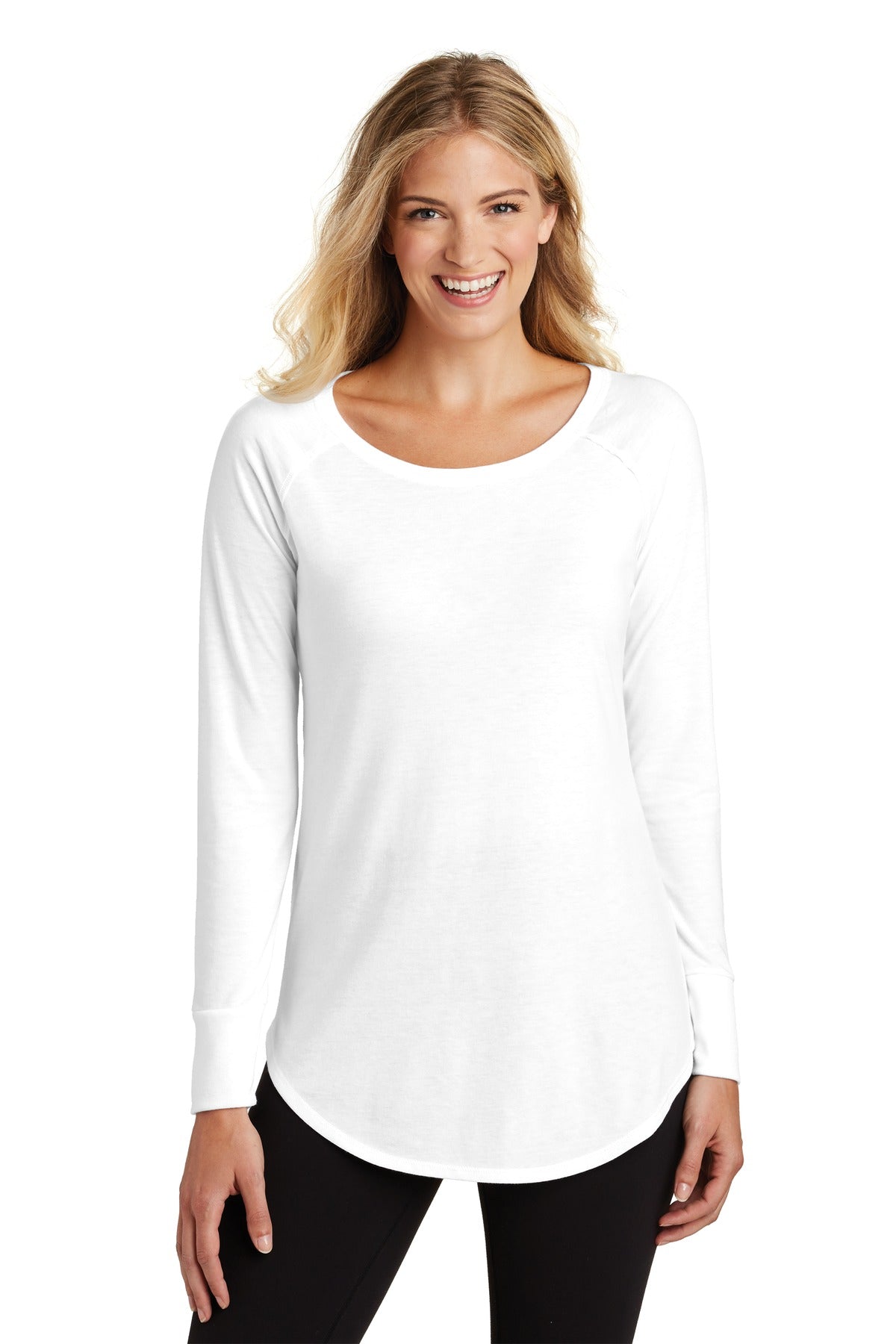 District ® Women’s Perfect Tri ® Long Sleeve Tunic Tee - White - XS