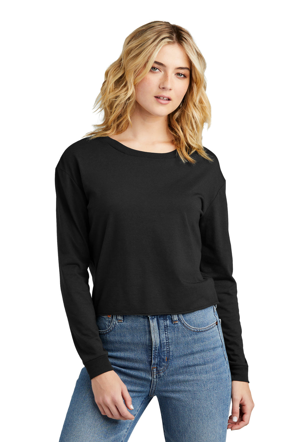 District® Women’s Perfect Tri® Midi Long Sleeve Tee - Black - XS