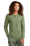 District® Perfect Tri® Long Sleeve Henley - Military Green Frost - XS