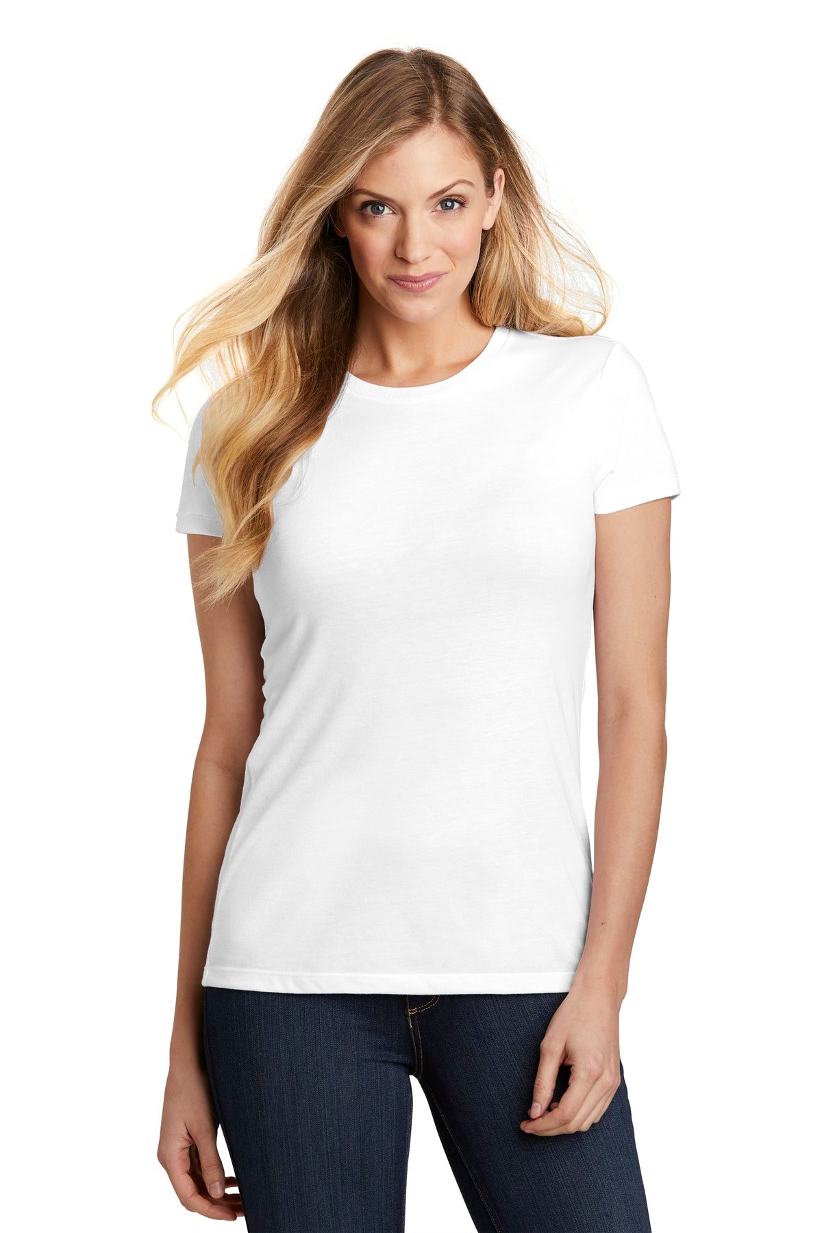 District ® Women’s Fitted Perfect Tri ® Tee - White - XS