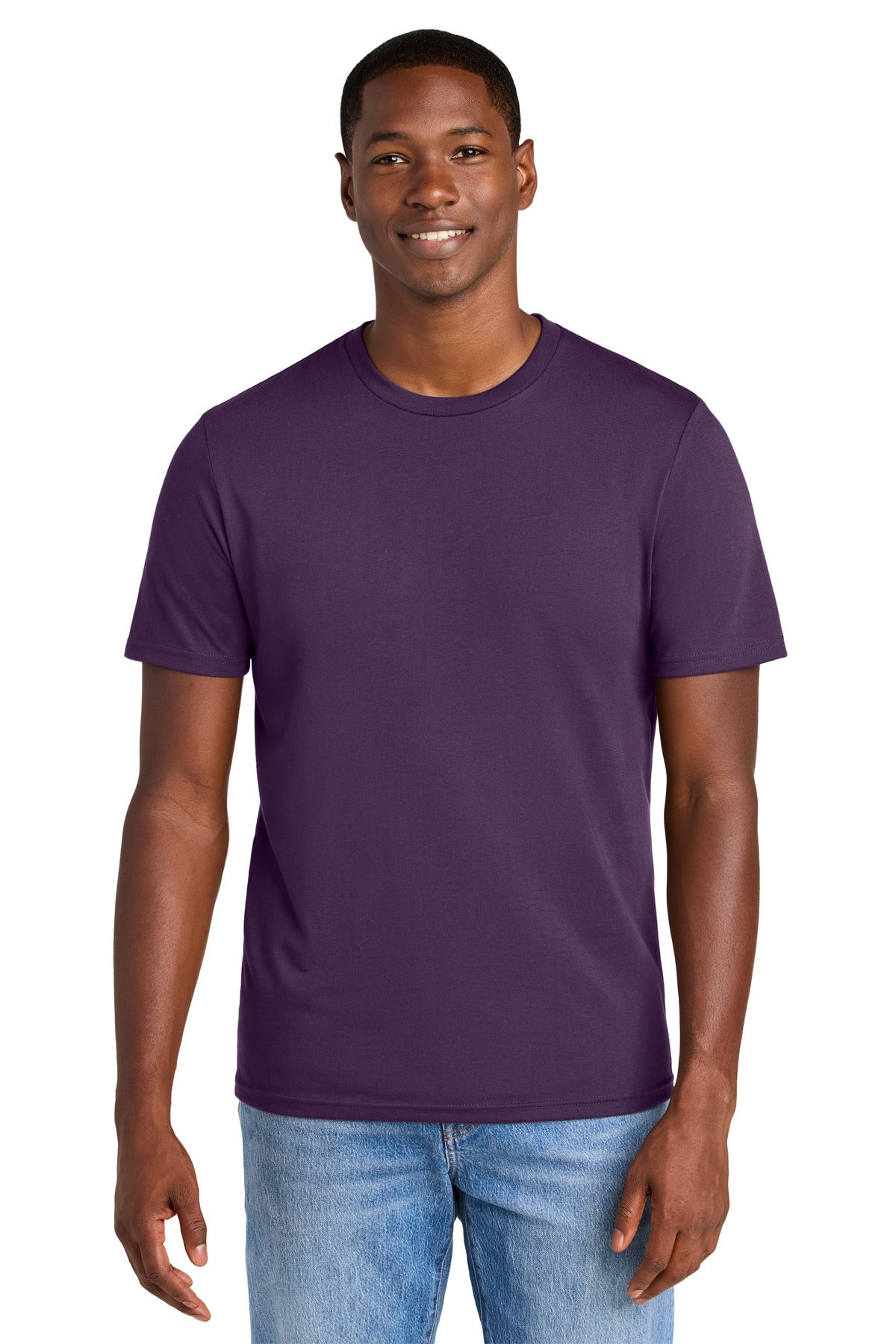 District® Perfect Weight® CVC Tee - Blackberry - XS
