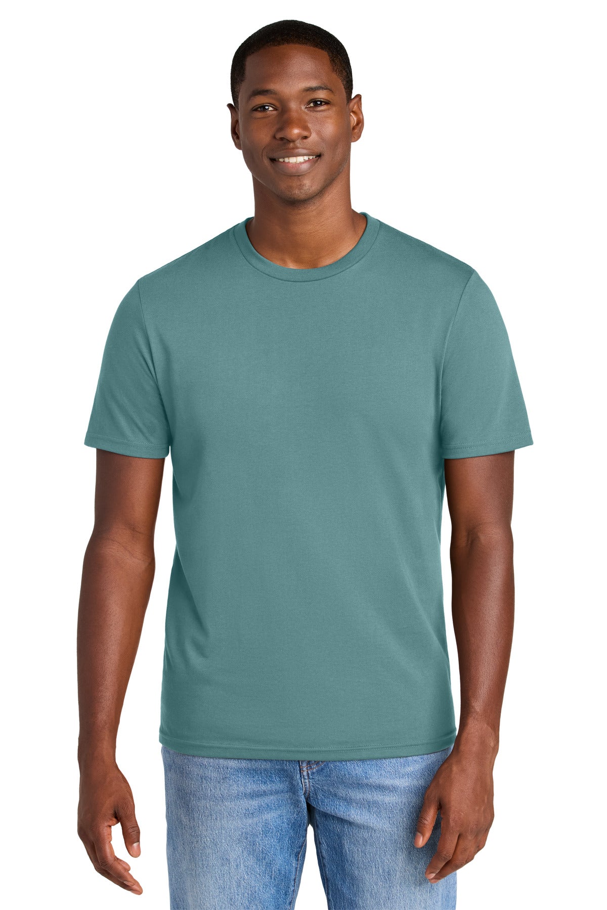 District® Perfect Weight® CVC Tee - Bluestone - XS