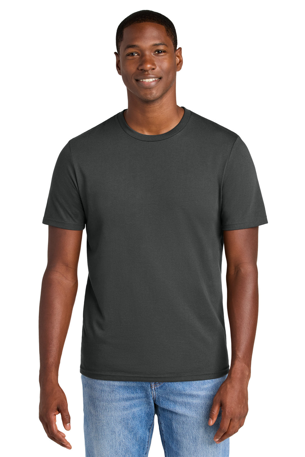 District® Perfect Weight® CVC Tee - Charcoal - XS