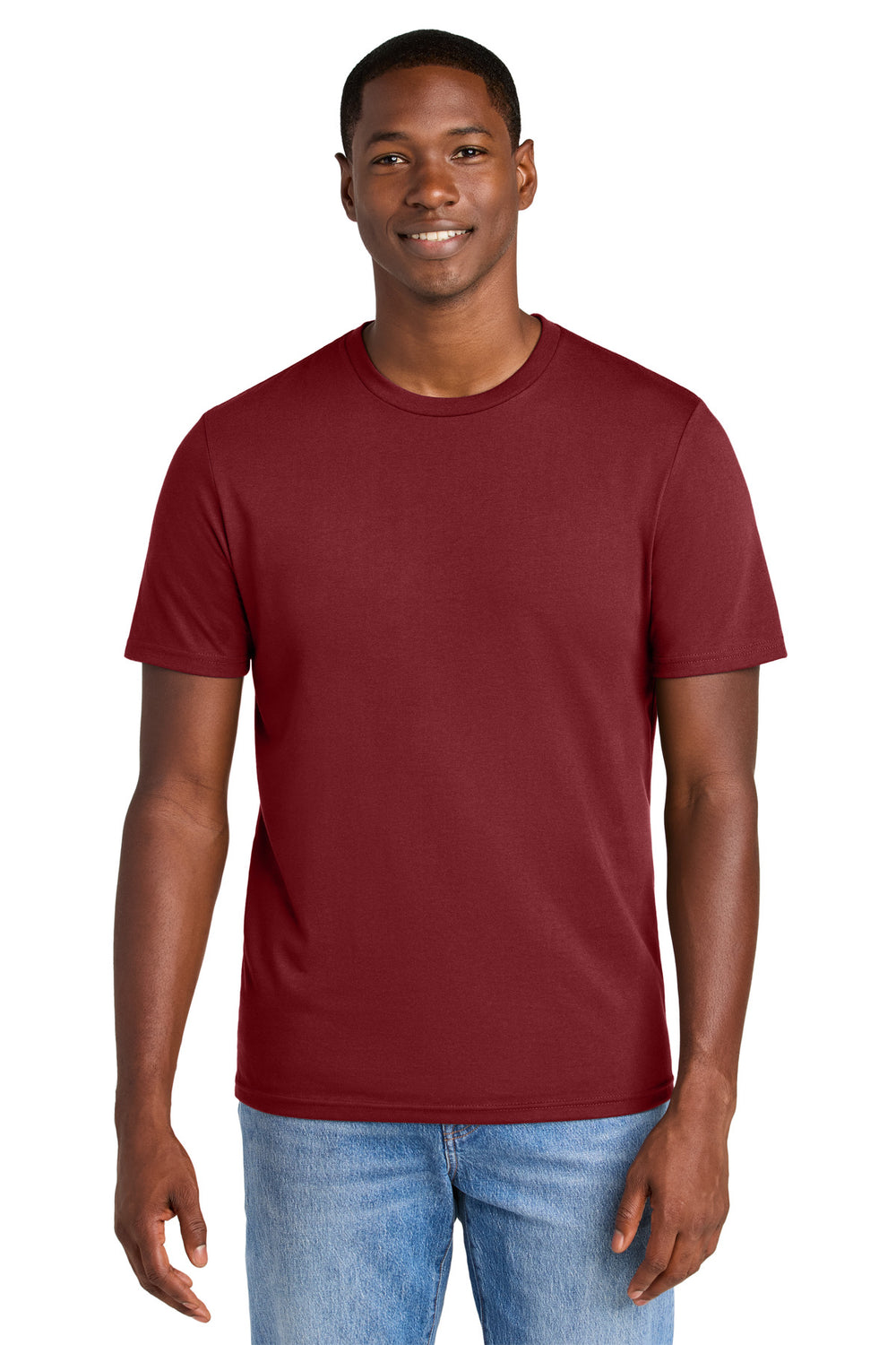 District® Perfect Weight® CVC Tee - Garnet - XS