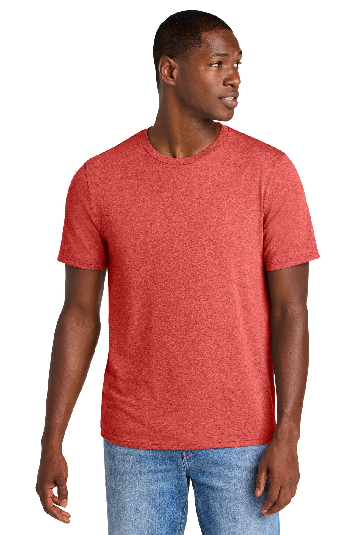 District® Perfect Weight® CVC Tee - Geranium Heather - XS