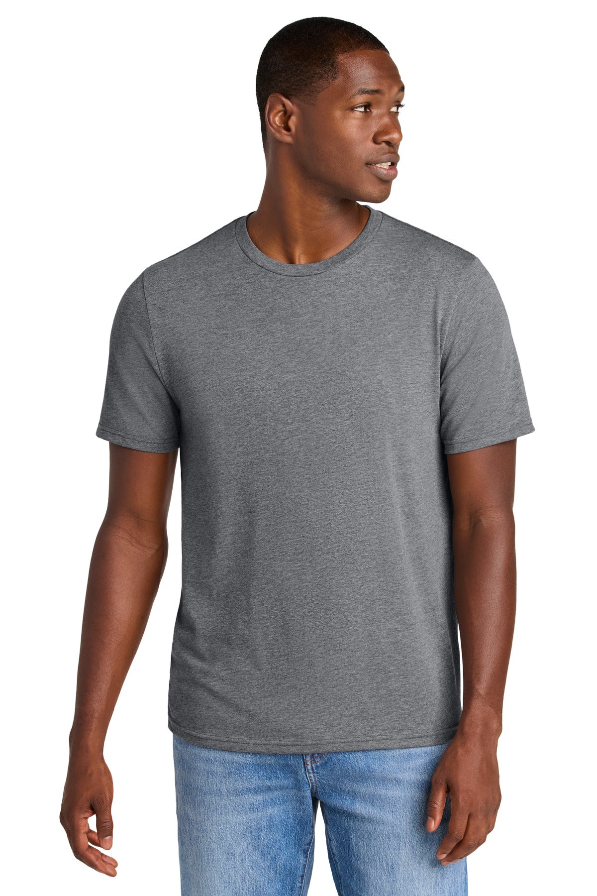 District® Perfect Weight® CVC Tee - Graphite Heather - XS