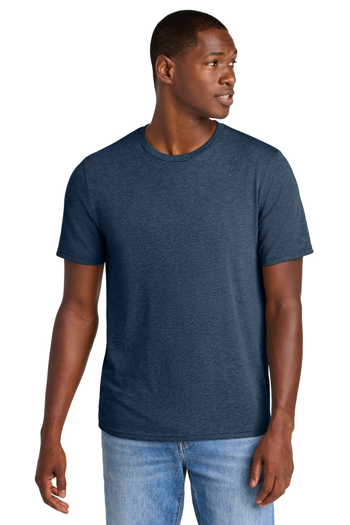 District® Perfect Weight® CVC Tee - Heathered Navy - XS