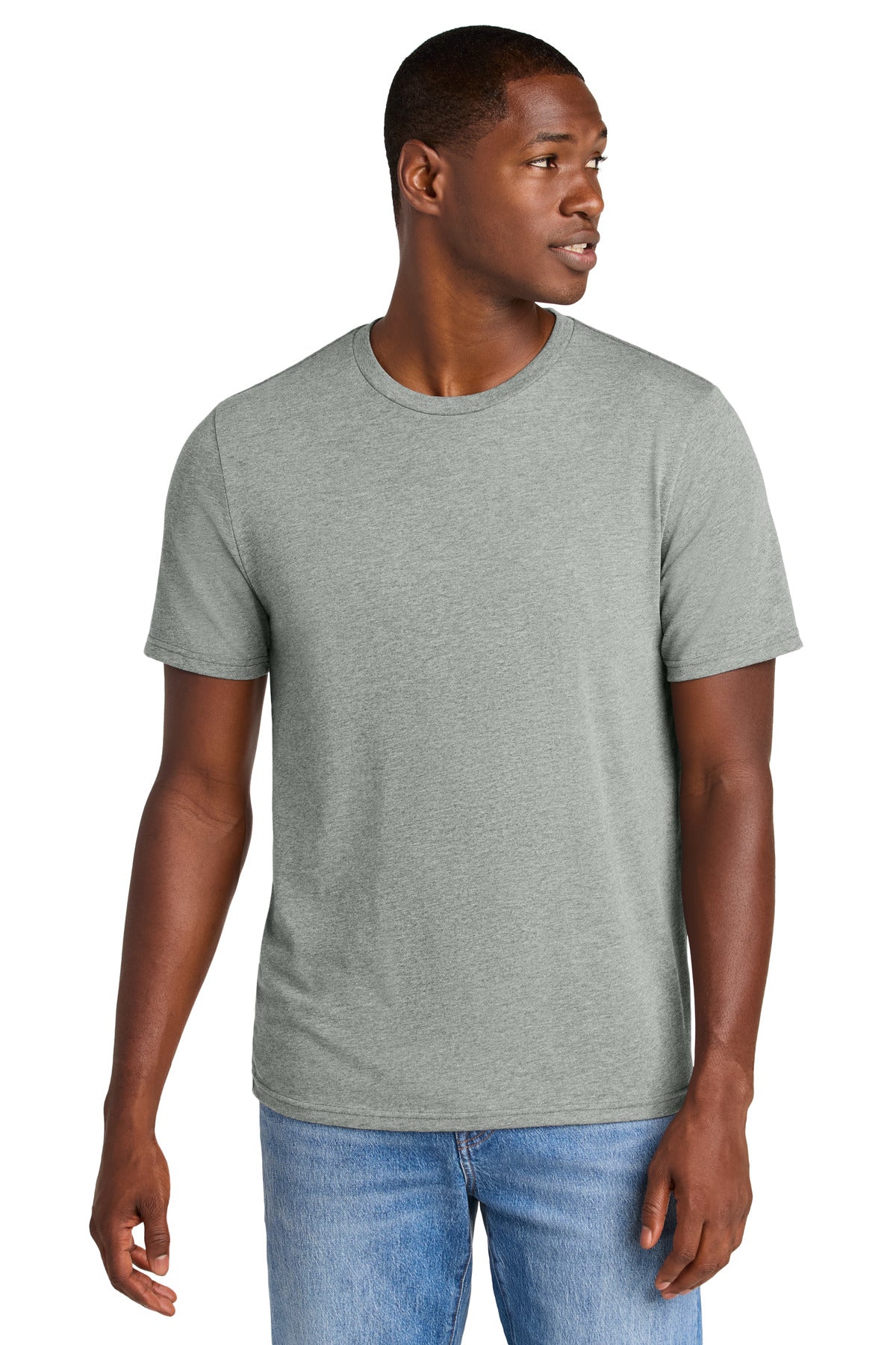 District® Perfect Weight® CVC Tee - Light Heather Grey - XS