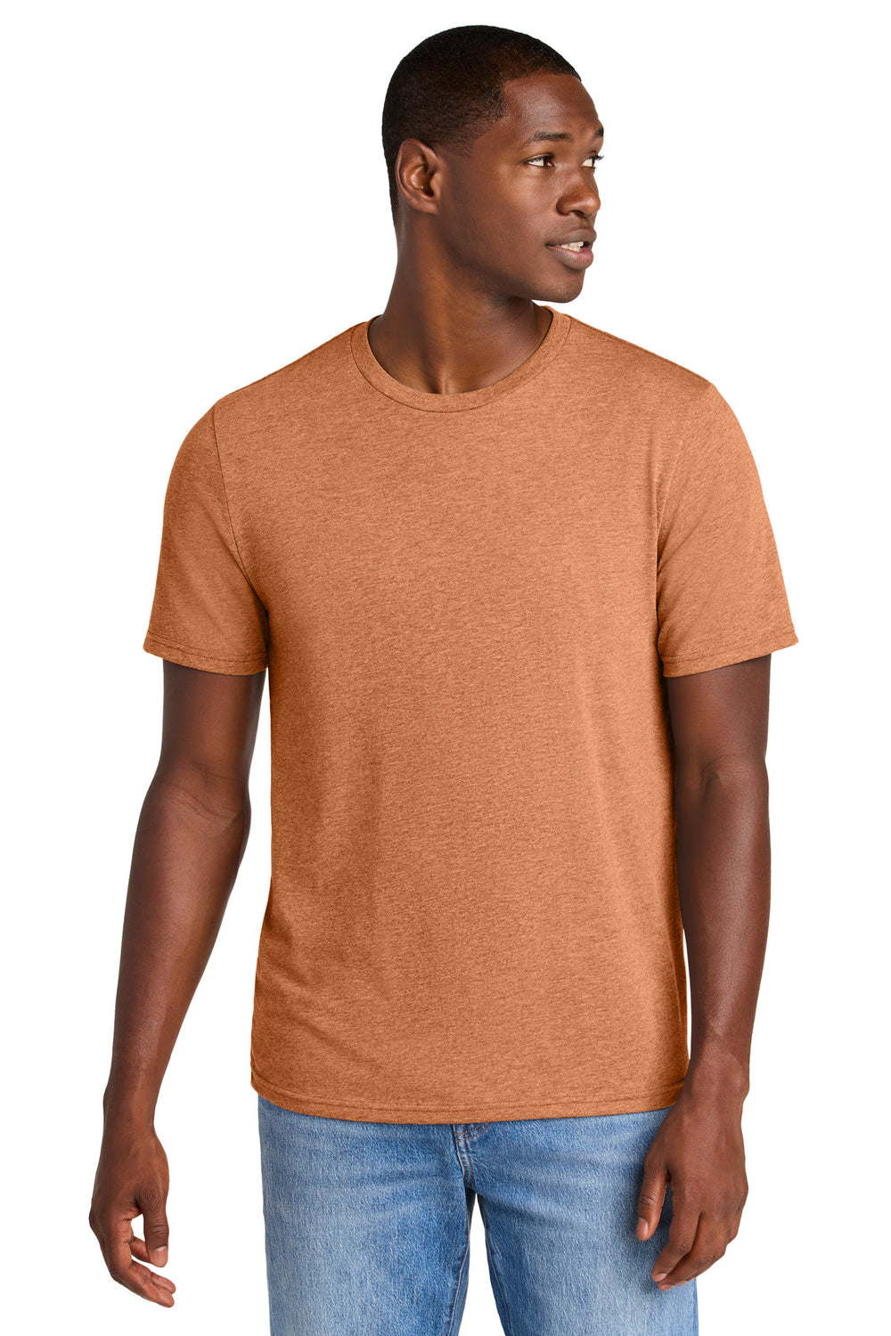 District® Perfect Weight® CVC Tee - Sienna Heather - XS