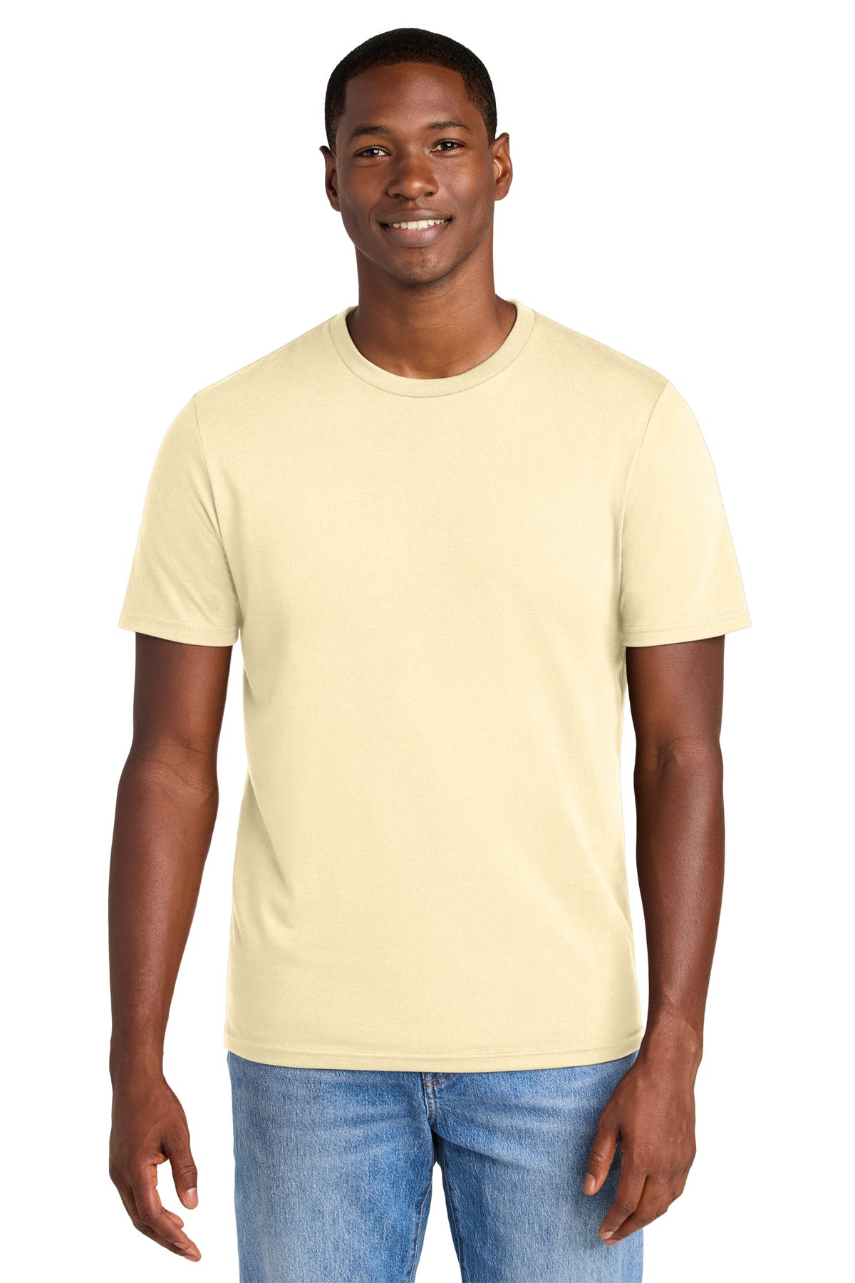 District® Perfect Weight® CVC Tee - Soft Yellow - XS