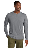 District® Perfect Weight® CVC Long Sleeve Tee - Graphite Heather - XS