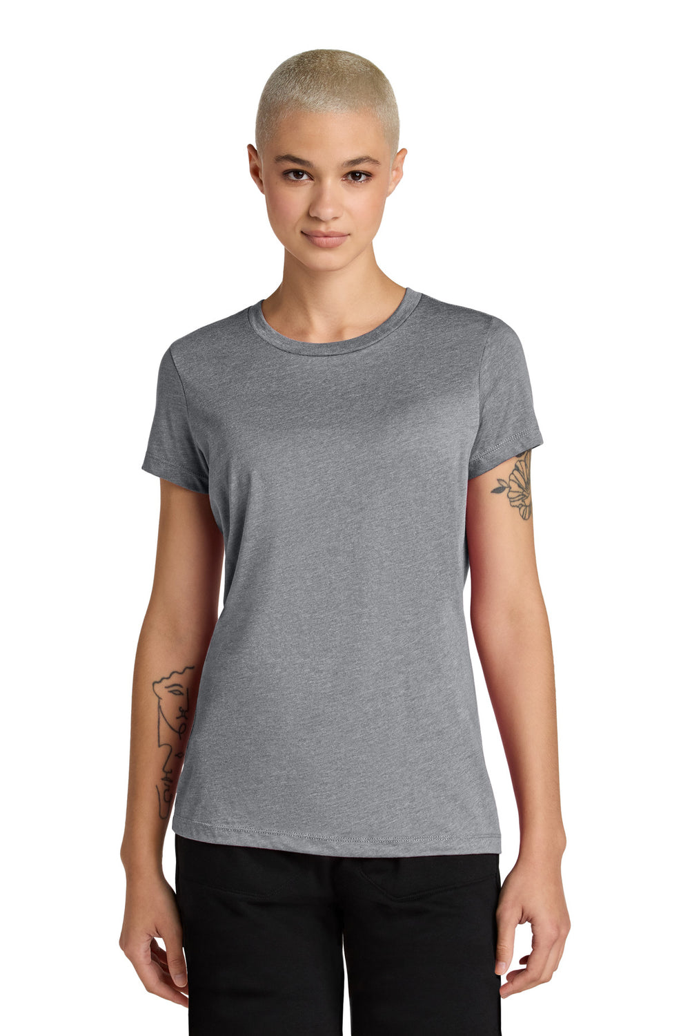 District® Women’s Perfect Weight® CVC Tee - Graphite Heather - XS