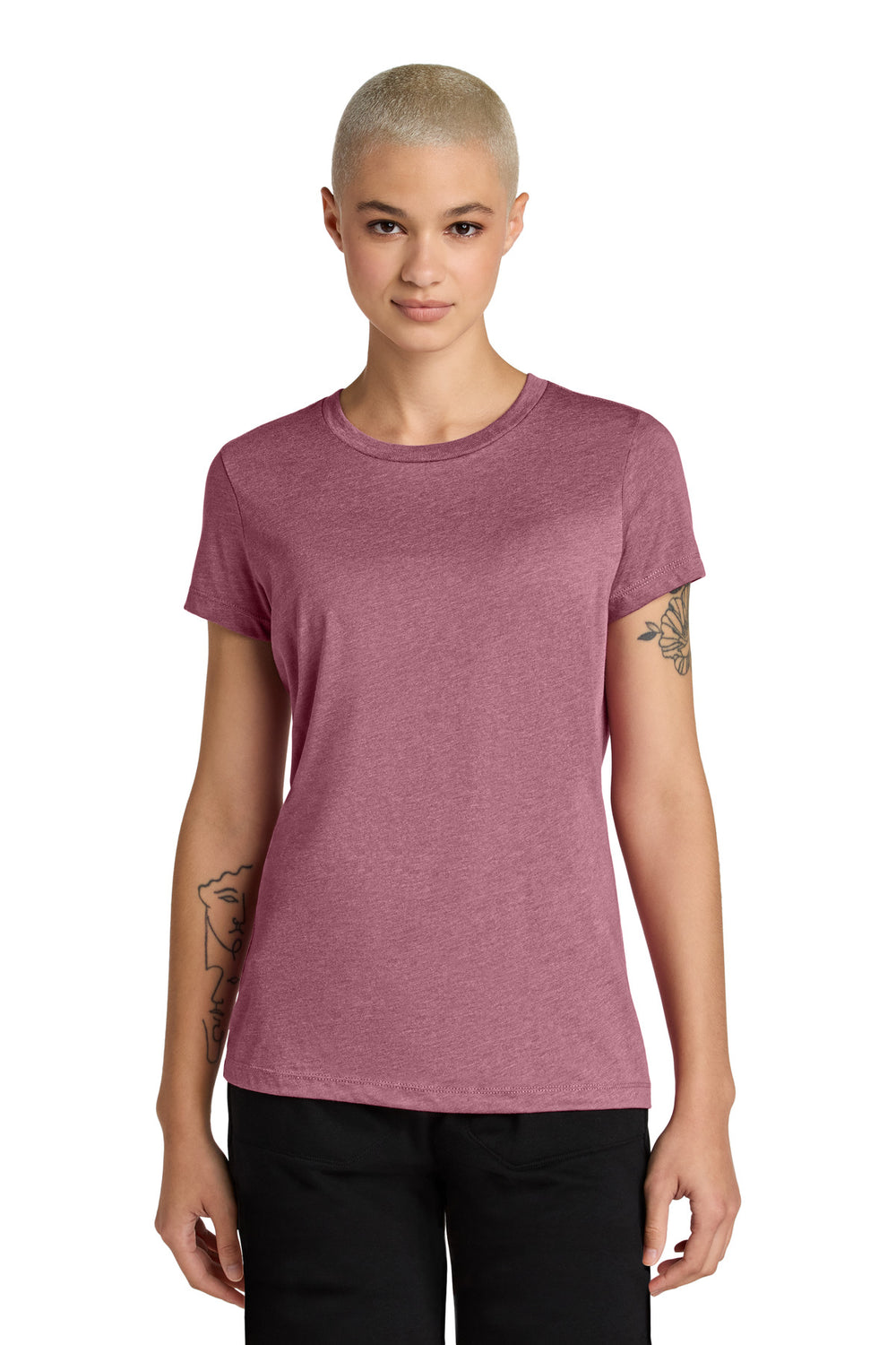 District® Women’s Perfect Weight® CVC Tee - Orchid Haze Heather - XS