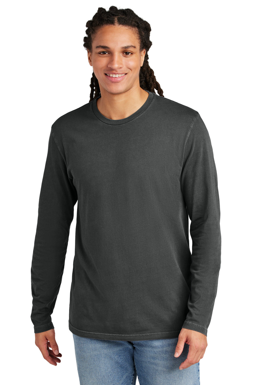 District Wash™ Long Sleeve Tee - Graphite - XS