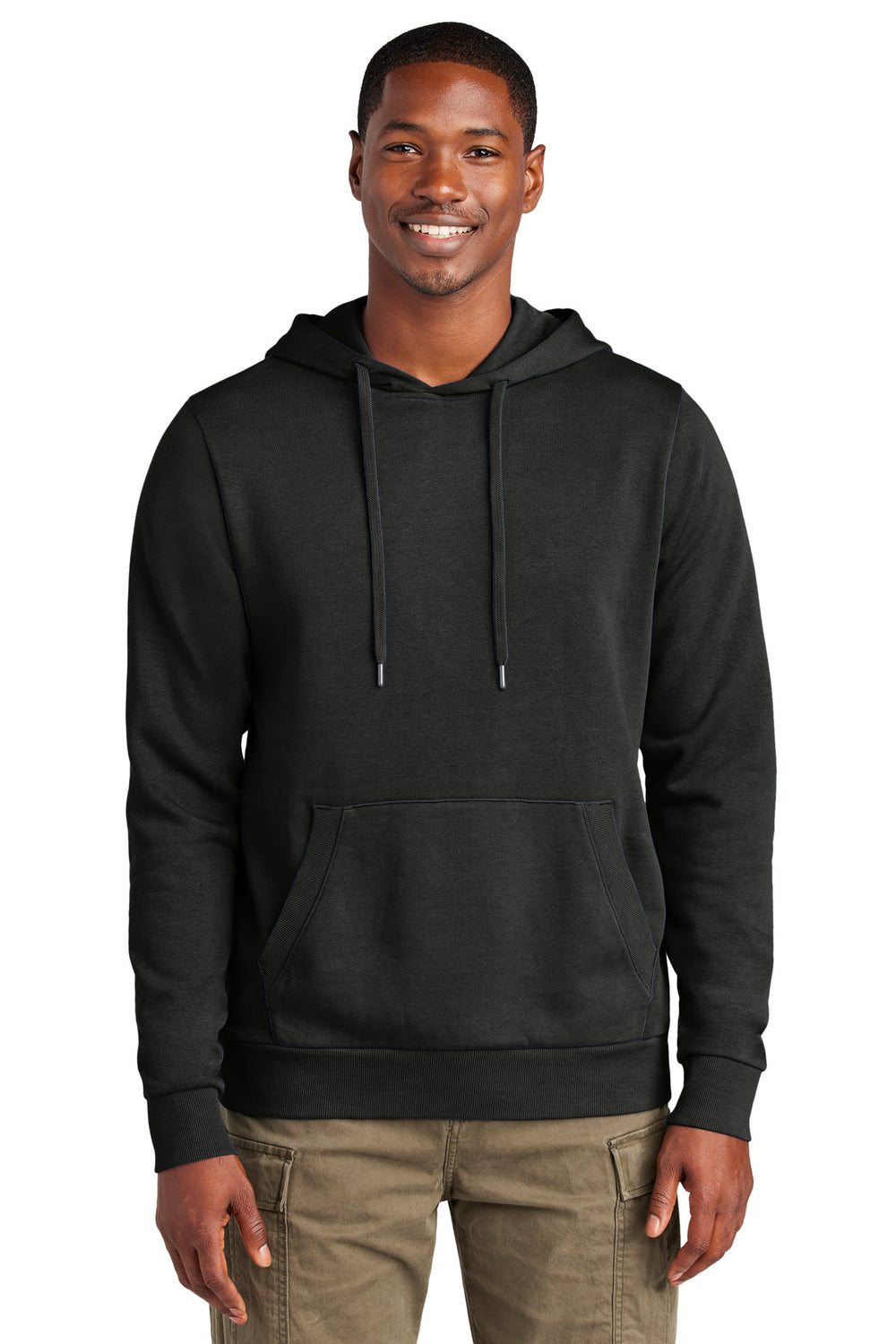 District Wash™ Fleece Hoodie - Black - XS