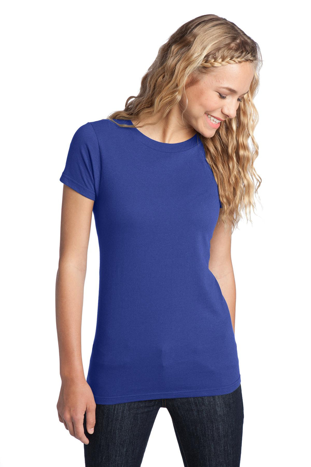 District ® Women’s Fitted The Concert Tee ® - Deep Royal - XS