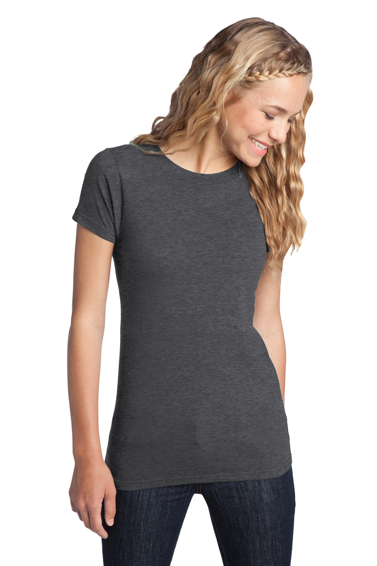 District ® Women’s Fitted The Concert Tee ® - Heathered Charcoal - XS