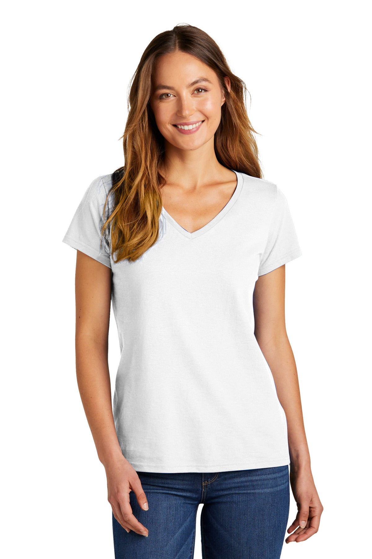 District® Women’s The Concert Tee® V-Neck - White - XS
