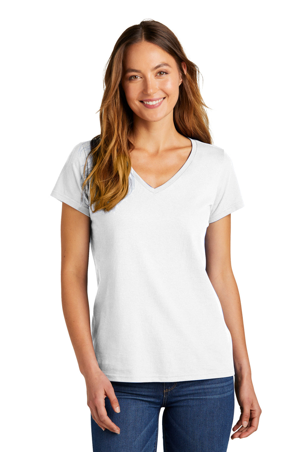 District® Women’s The Concert Tee® V-Neck - White - XS