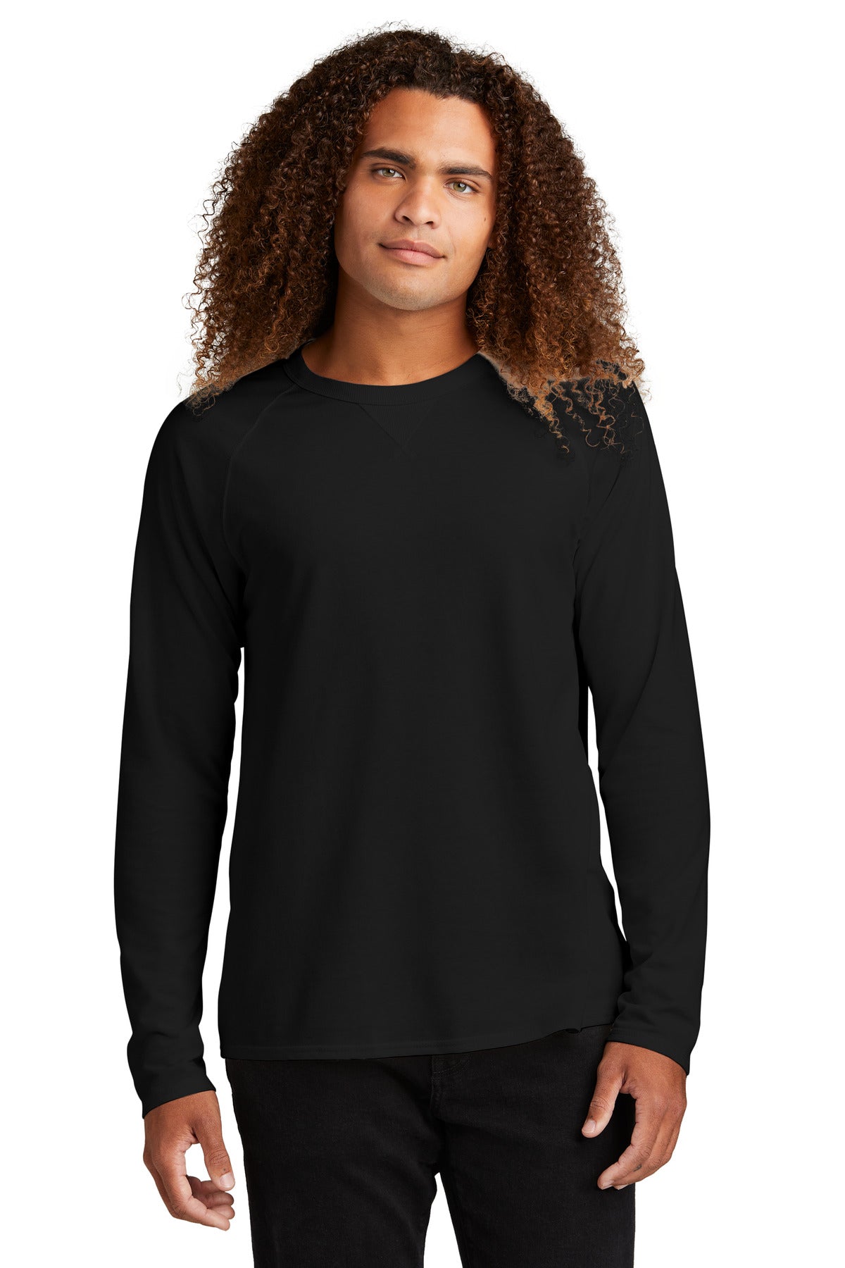 District® Featherweight French Terry™ Long Sleeve Crewneck - Black - XS