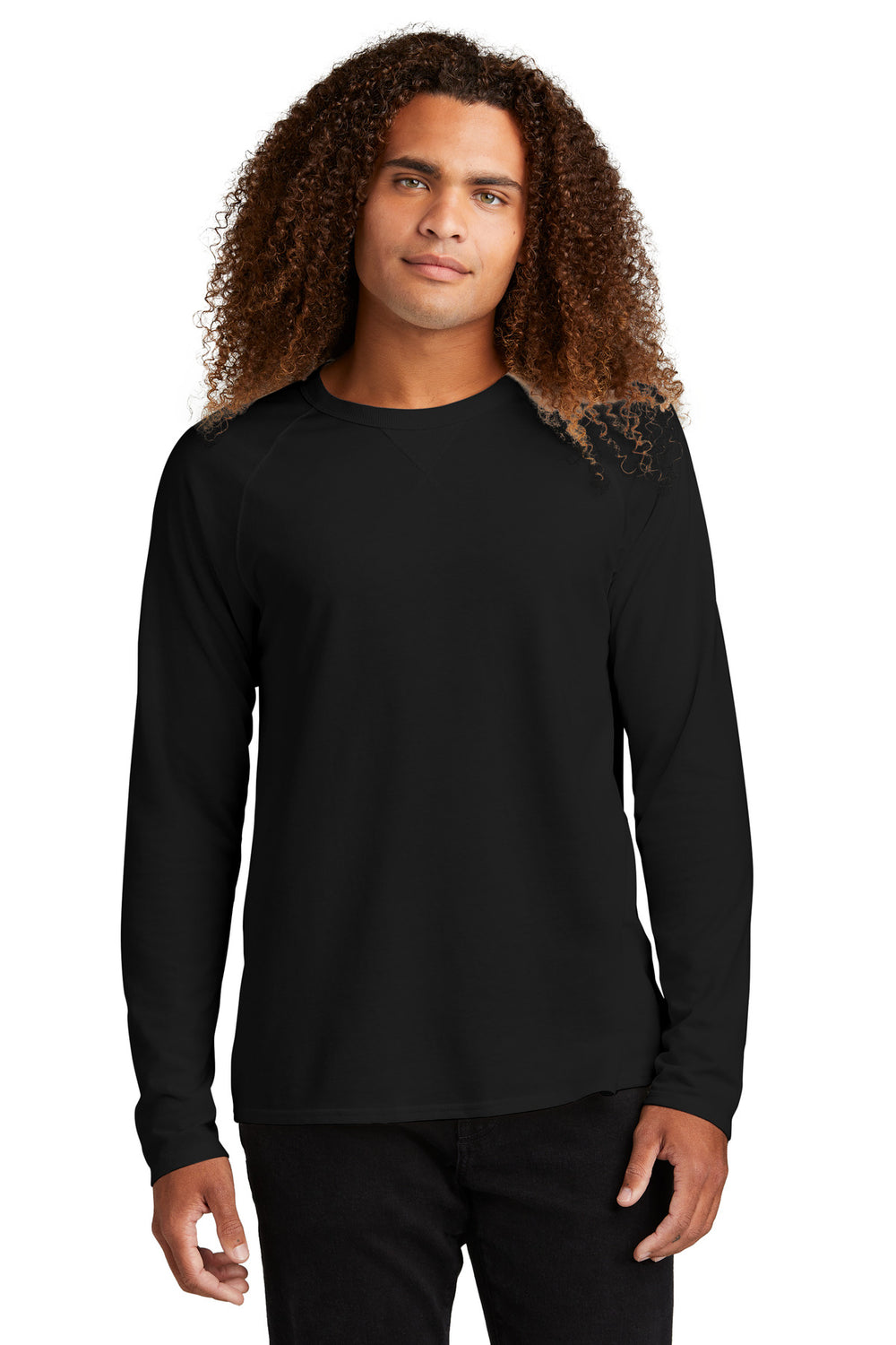 District® Featherweight French Terry™ Long Sleeve Crewneck - Black - XS