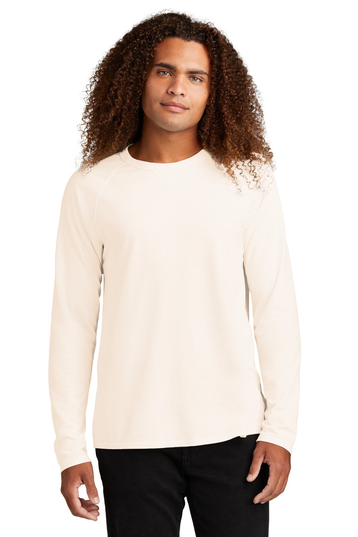 District® Featherweight French Terry™ Long Sleeve Crewneck - Gardenia - XS