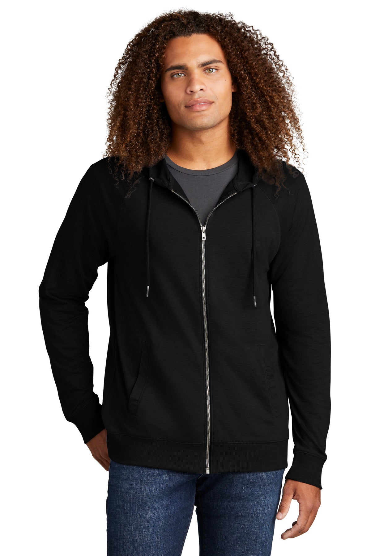 District® Featherweight French Terry™ Full-Zip Hoodie - Black - XS
