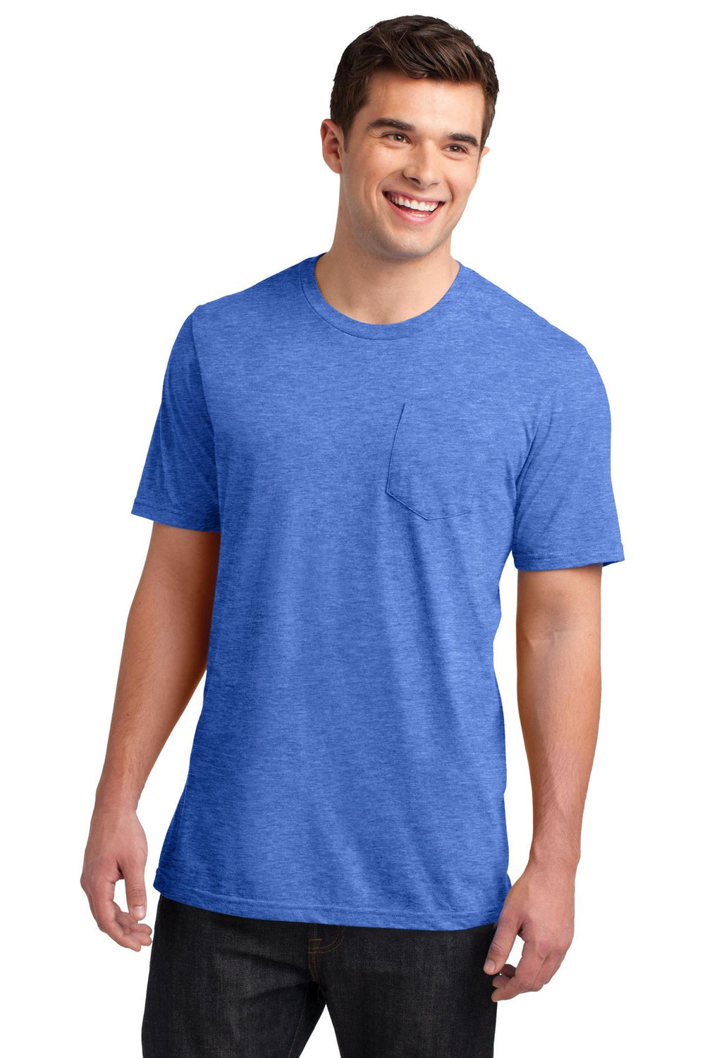 District ® Very Important Tee ® with Pocket - Heathered Royal - XS