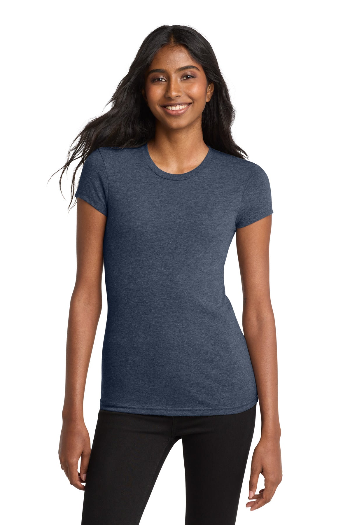 District ® Women’s Fitted Very Important Tee ® - Heathered Navy - XS
