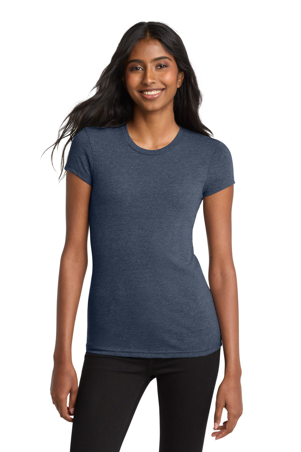 District ® Women’s Fitted Very Important Tee ® - Heathered Navy - XS