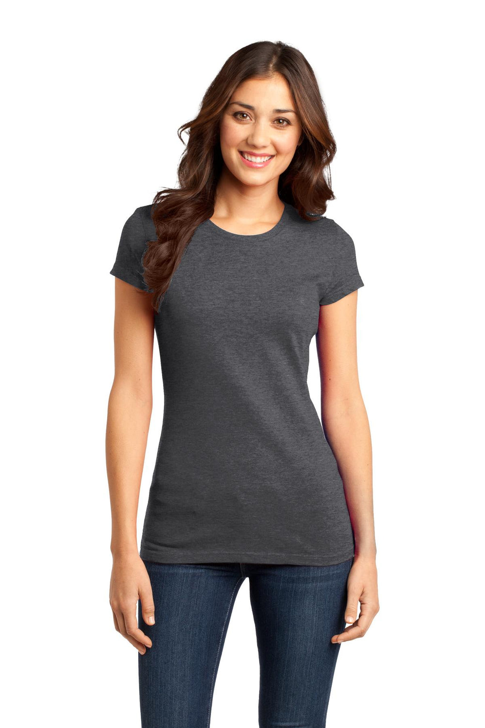 District ® Women’s Fitted Very Important Tee ® - Heathered Charcoal - XS