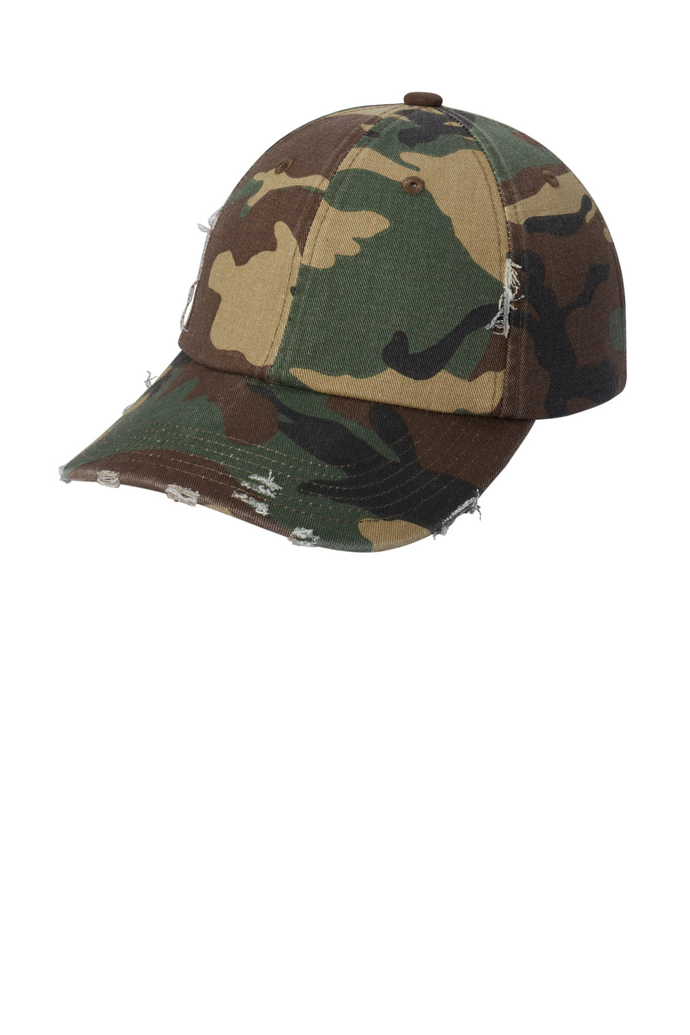 District® Distressed Cap - Military Camo - OSFA