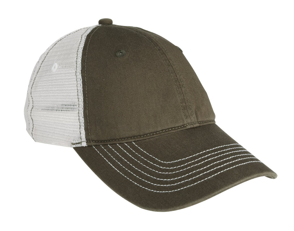 District® Mesh Back Cap - Army/ White - OSFA